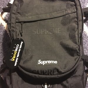 Black Supreme SS19 backpack